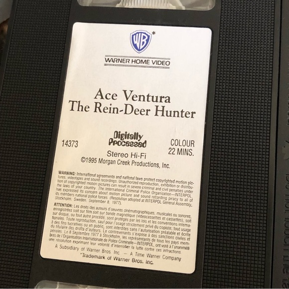 90's "Ace Ventura The Rein-Deer Hunter" Movie - Animated Holiday Special - VHS - Picture 5 of 8